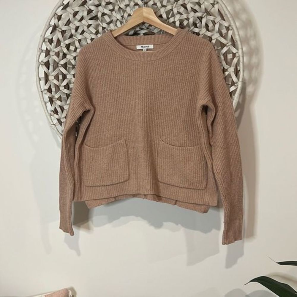 Madewell Tan Crew Neck Sweater